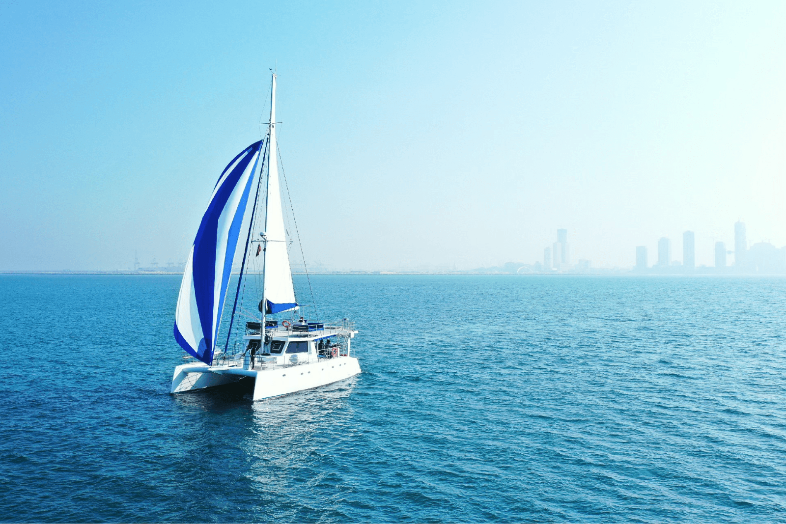 Colombo Port City skyline and waterfront at golden hour
