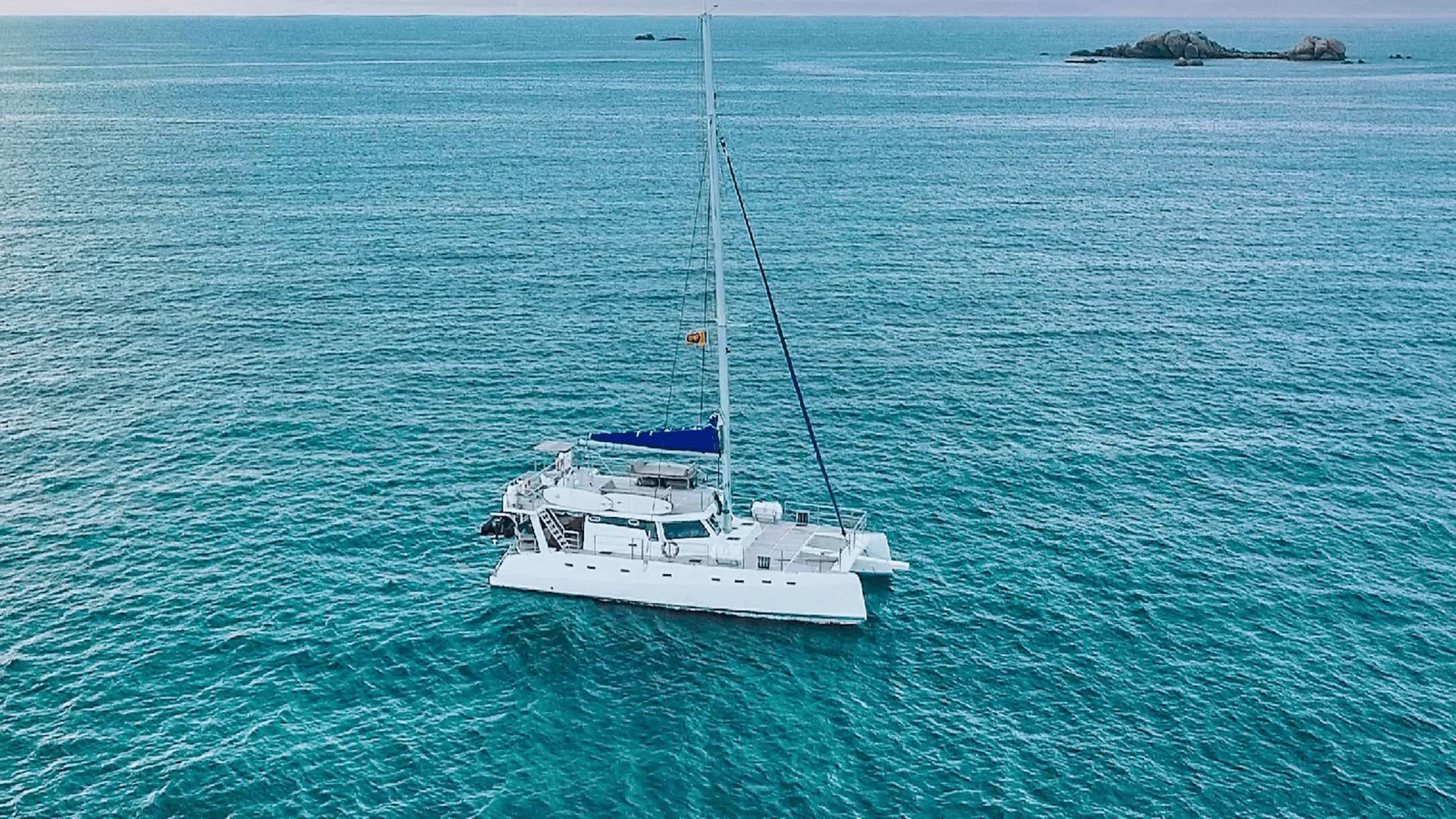 Ceycat 53 catamaran on the Indian Ocean, Sri Lanka