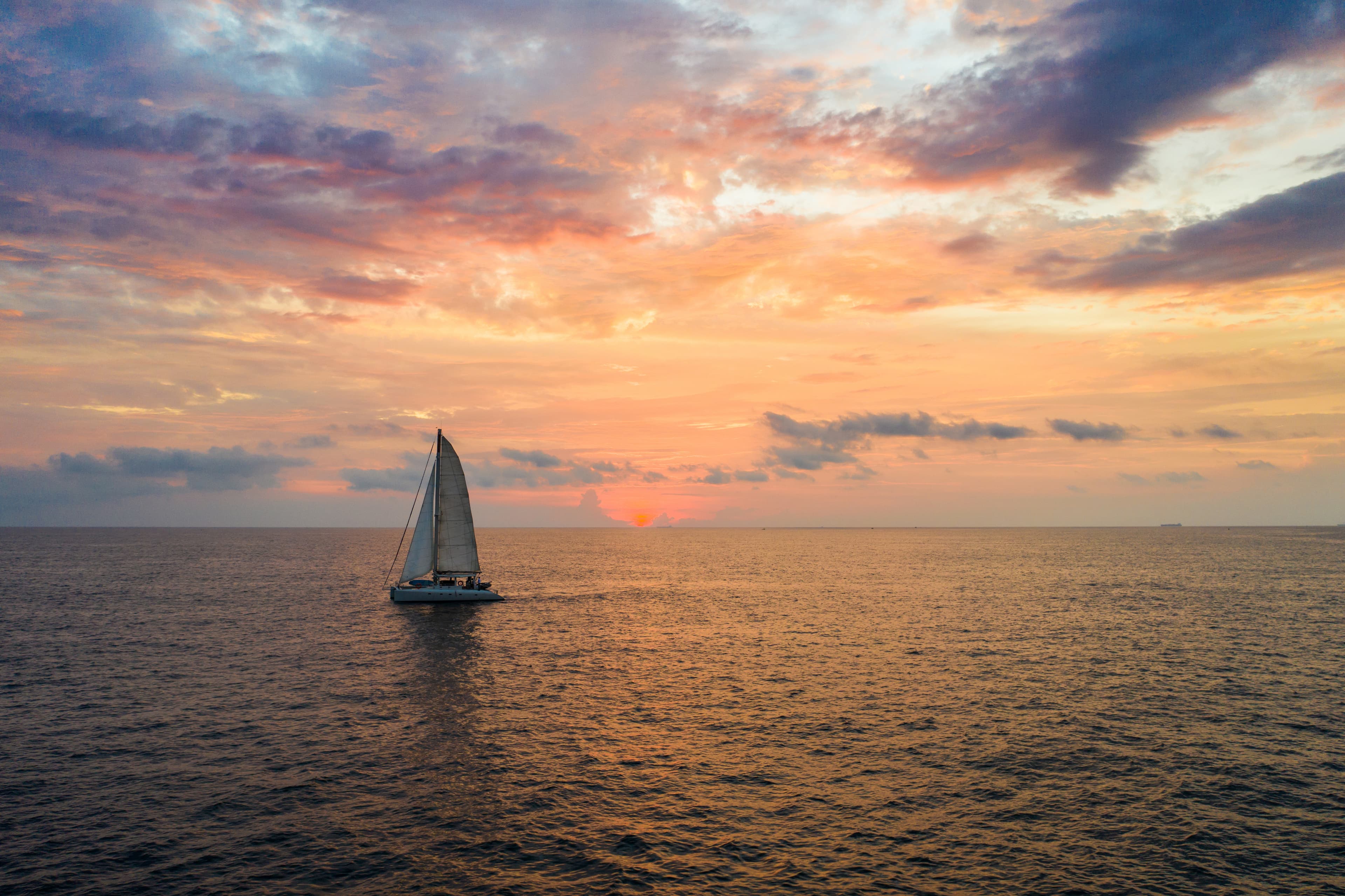 Guest writing at anchor, Sri Lanka coast