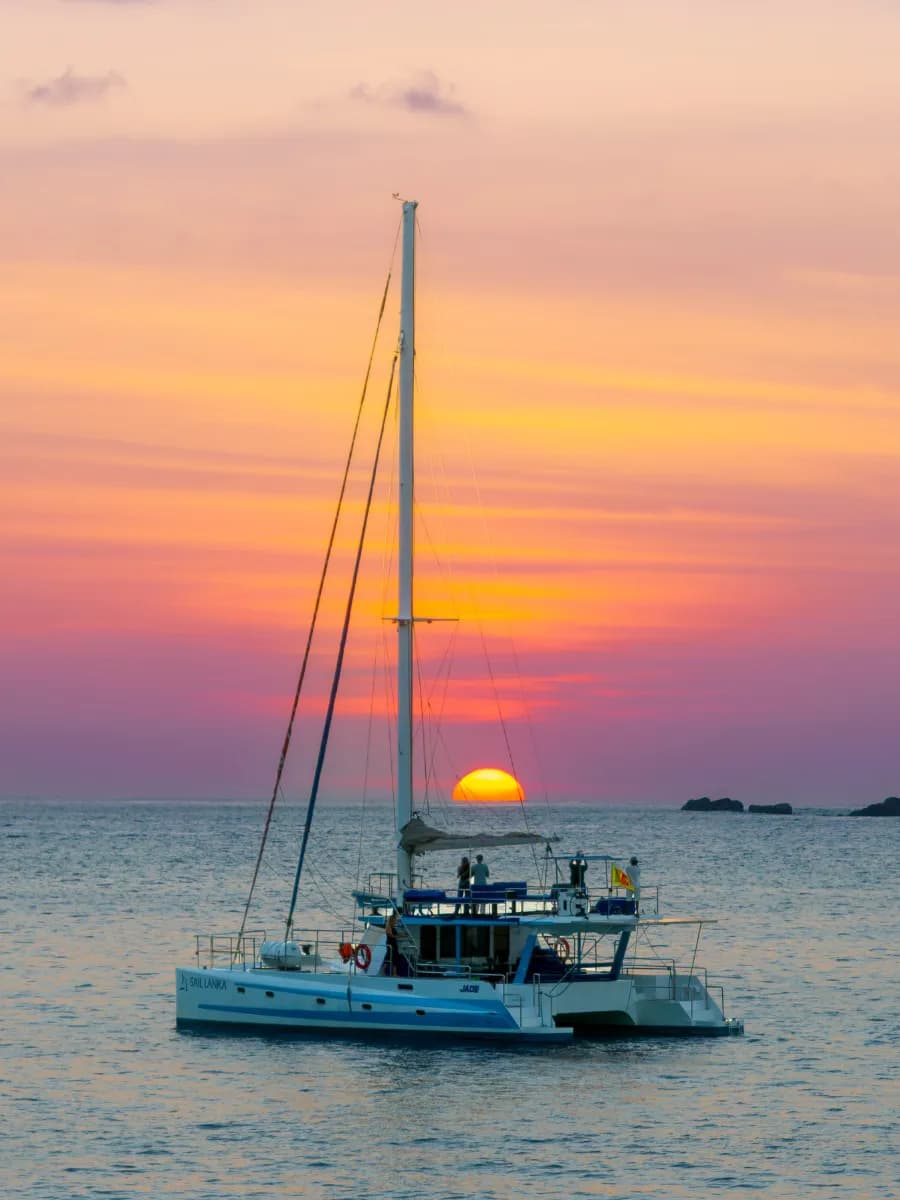 A private celebration aboard a Sail Lanka vessel